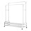 Portable Garment Rack with Wheels Featuring High and-White 3 5