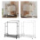 Portable Garment Rack with Wheels Featuring High and-White 3 3