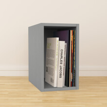 (Small) Charles Jacobs Vinyl 12" LP Record Cube Storage Box Unit Grey