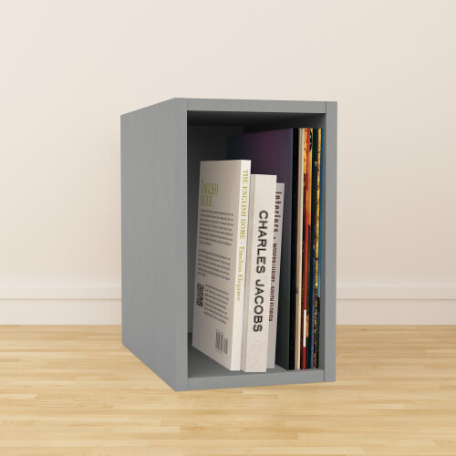 Charles Jacobs (Small) Charles Jacobs Vinyl 12" LP Record Cube Storage Box Unit Grey
