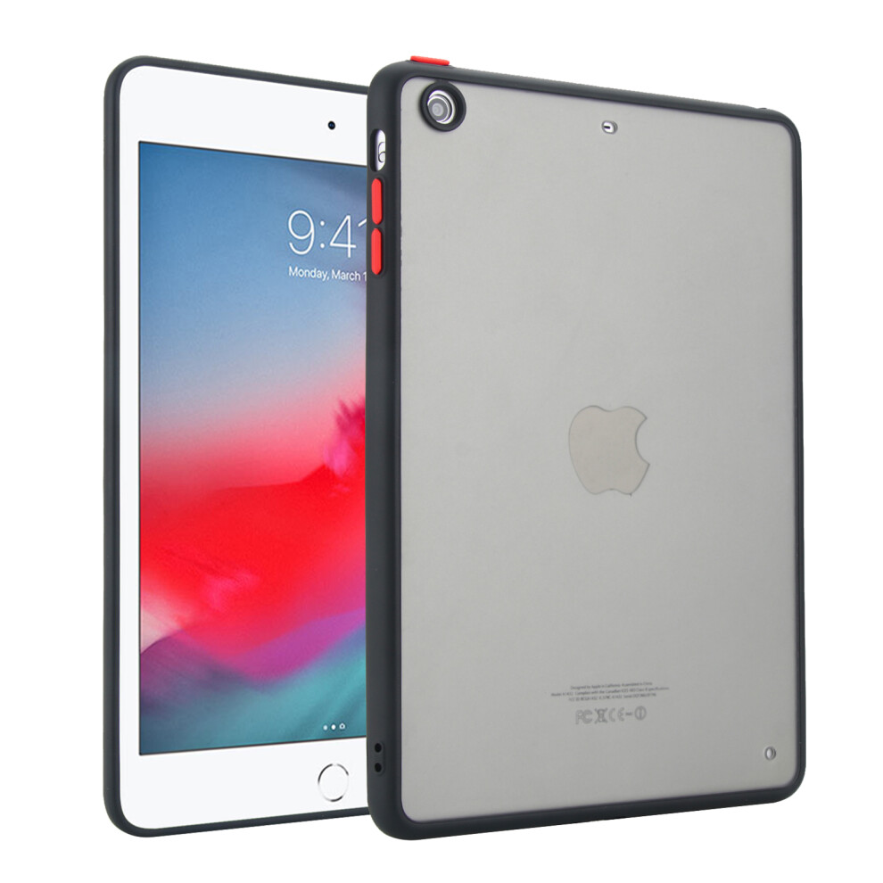 (Black) Tablet Case For Ipad Mini 3 / Mini 2 / Mini Skin Touch Matte Acrylic Tpu Shockproof Cover Black 6914285259838