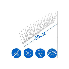 Púas para pájaros de acero inoxidable resistentes a la intemperie, base de policarbonato flexible de alta resistencia para uso prolongado, ideal