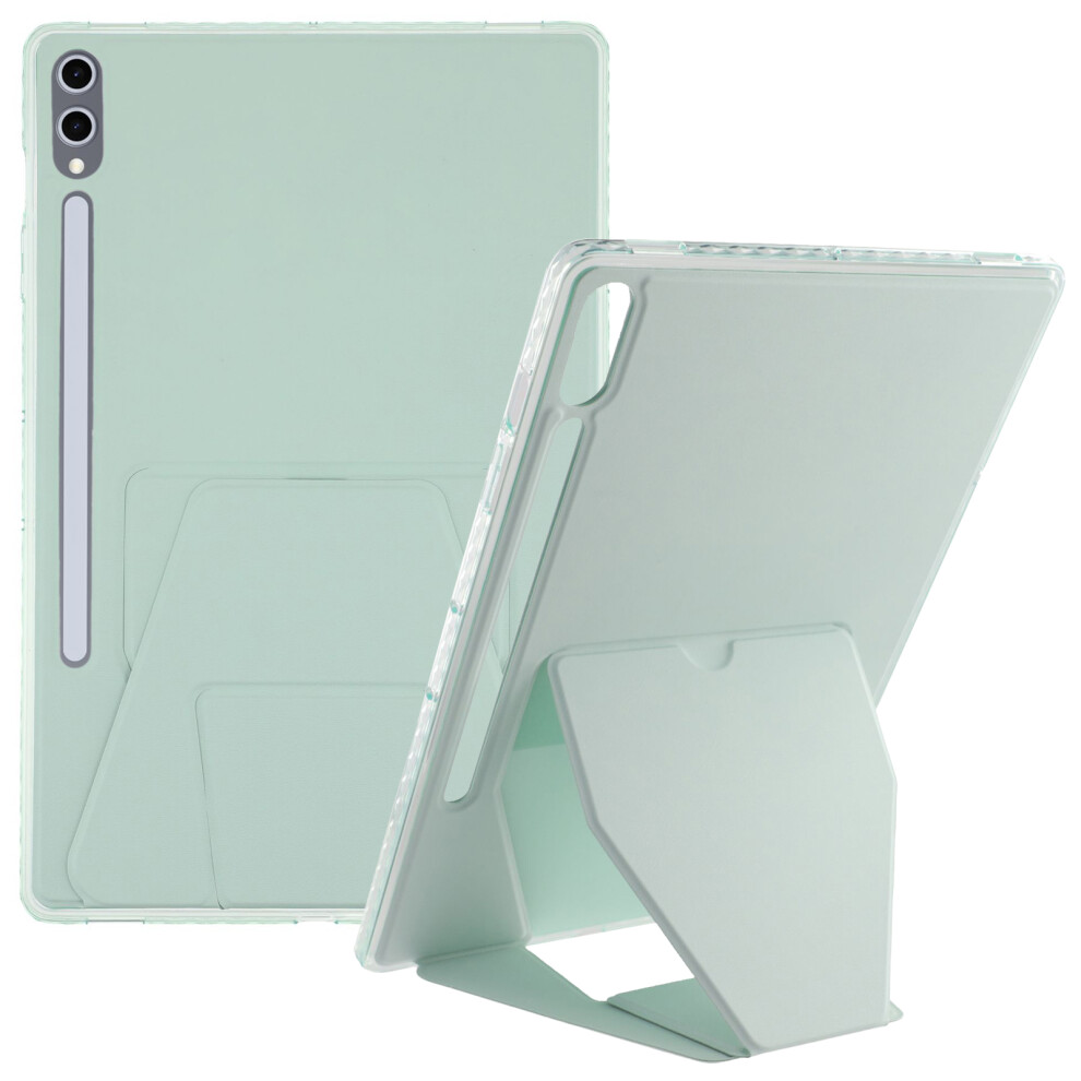 (Green) Tablet Case For Samsung Galaxy Tab S10+ / S9 Fe+ / S9+ Tpu Pu Leather Kickstand Cover Green 6914289490862