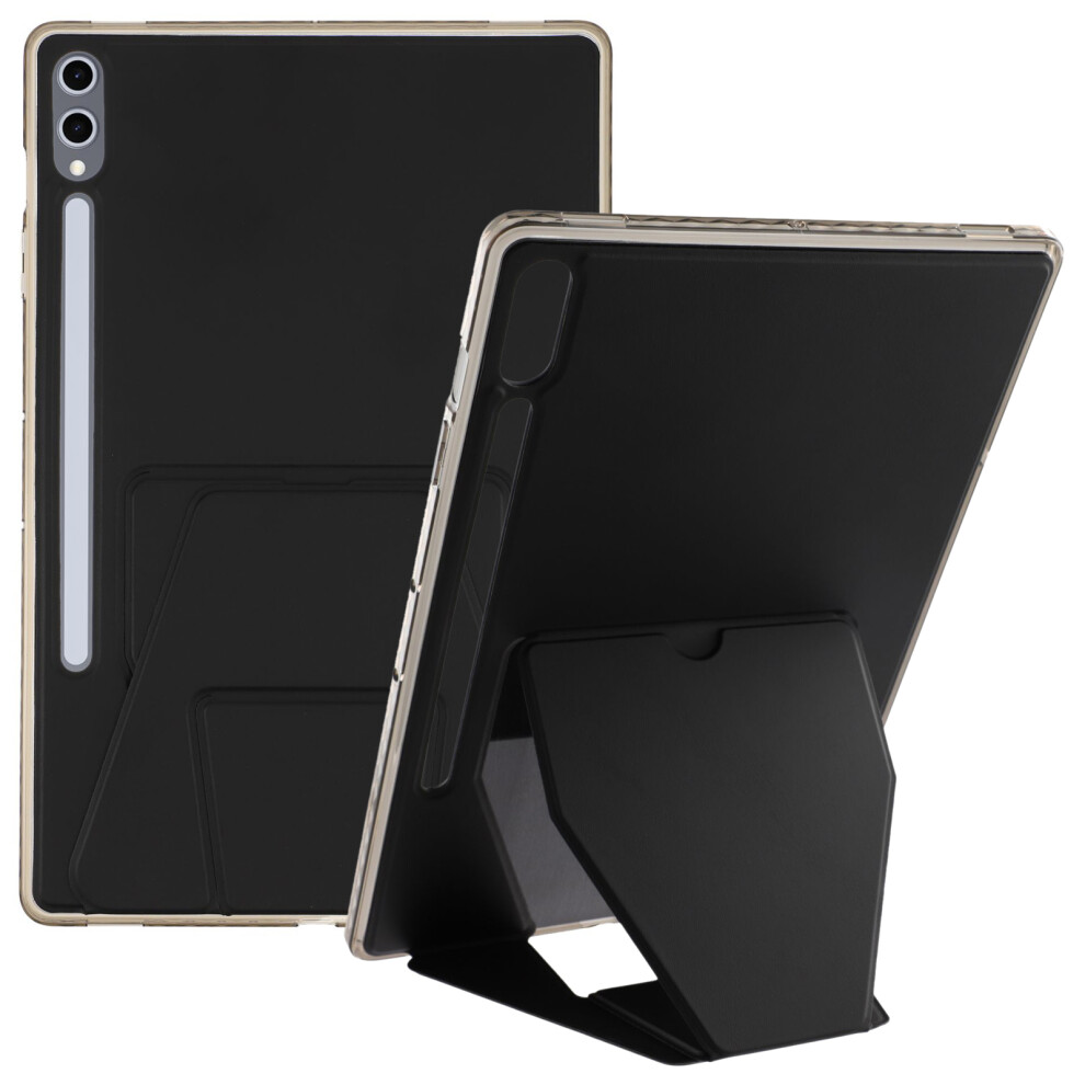(Black) Tablet Case For Samsung Galaxy Tab S10+ / S9 Fe+ / S9+ Tpu Pu Leather Kickstand Cover Black 6914287397613