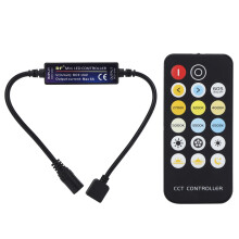 Sistema de iluminação LED regulável, fitas de LED COB com temperatura de cor ajustável para uso versátil, dimmer remoto RF com função de