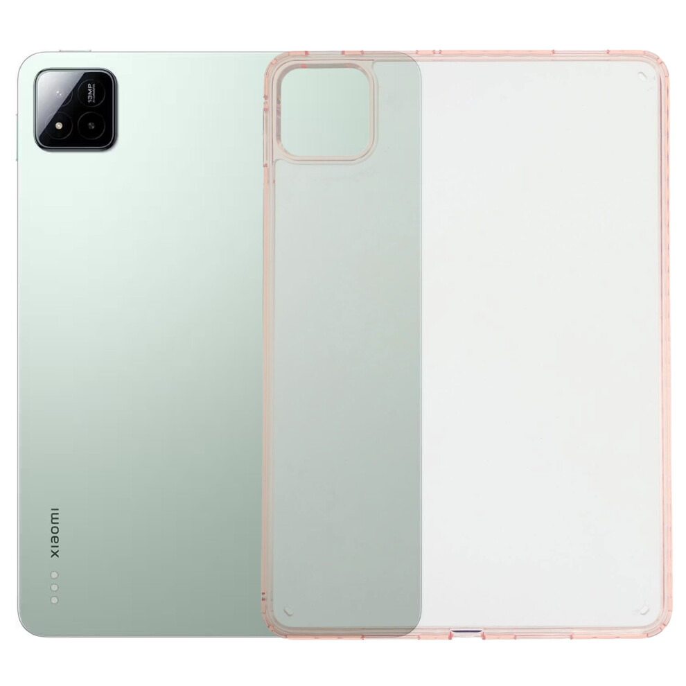 (Pink) For Xiaomi Pad 7 Pro / Pad 7 Case Flexible Tpu + Acrylic Tablet Shockproof Protective Cover Pink 6914288899055