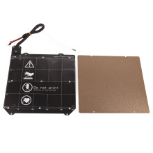 Mesa de aquecimento magnética para impressora 3D, placa de aço mola com revestimento em pó texturizado em ambos os lados, peça de mola de aço