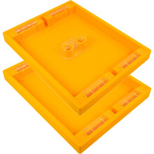 Bee Hive Feeder 2Pcs Plastic Langstroth 10Frame Feeder Easy To Use Beekeeping Supplies