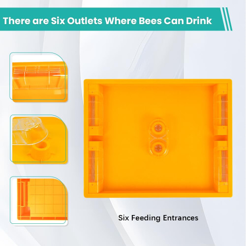 Bee Hive Feeder 2Pcs Plastic Langstroth 10Frame  Feeder Easy To Use Beekeeping Supplies 1