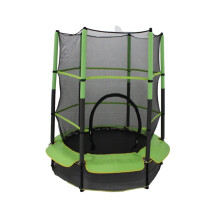 Fitness Trampolines 4.5ft 55Inch Trampoline With Safety Enclosure Net And Frame Cover For Ages 46 Indoor Outdoor Green