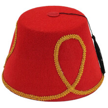 Styles turcs chapeau glands décoration chapeau confortable-Rouge