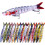 8 Segment Artificial Hard Baits Multi Jointed Saltwater Swimbaits Lures With Treble Hook Multi Section Crankbait 5