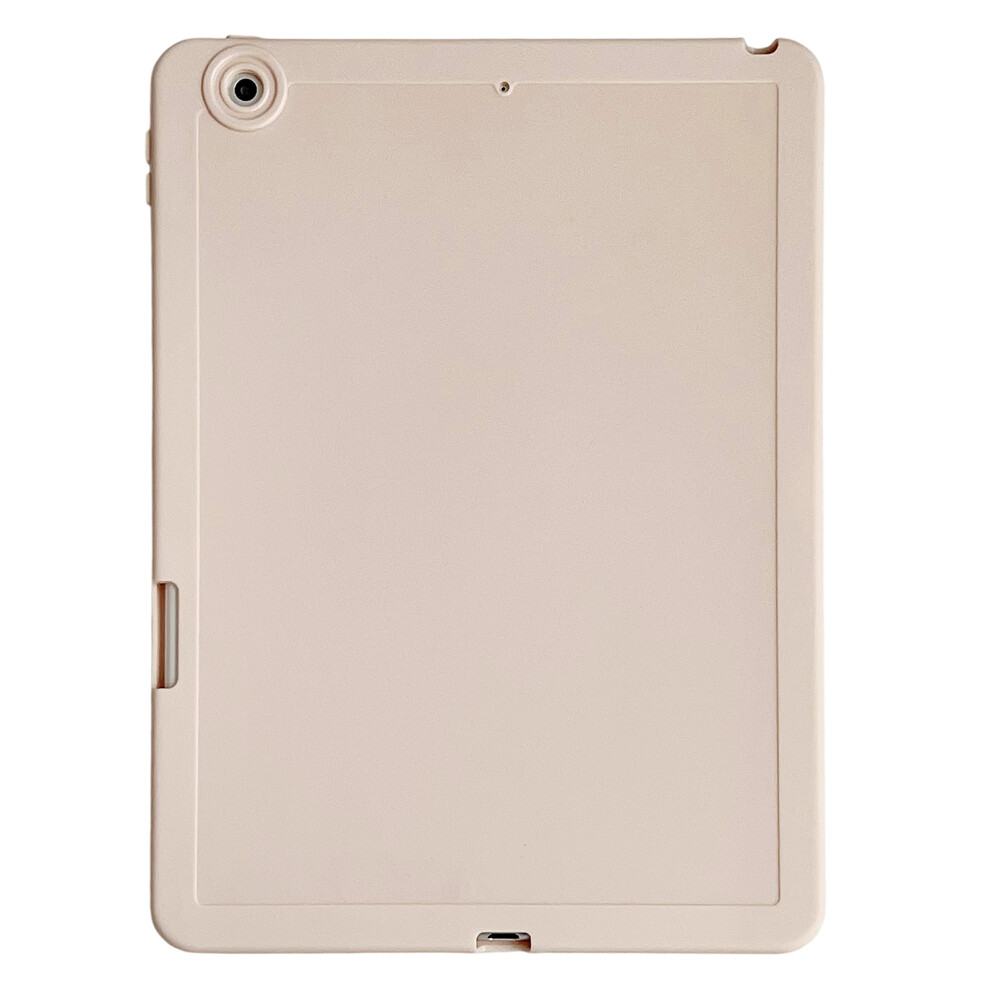 (Pink) Tablet Case For Ipad 10.2 (2021) / (2020) / (2019) Shockproof Soft Tpu Cover With Pencil Holder Pink 6914287110052