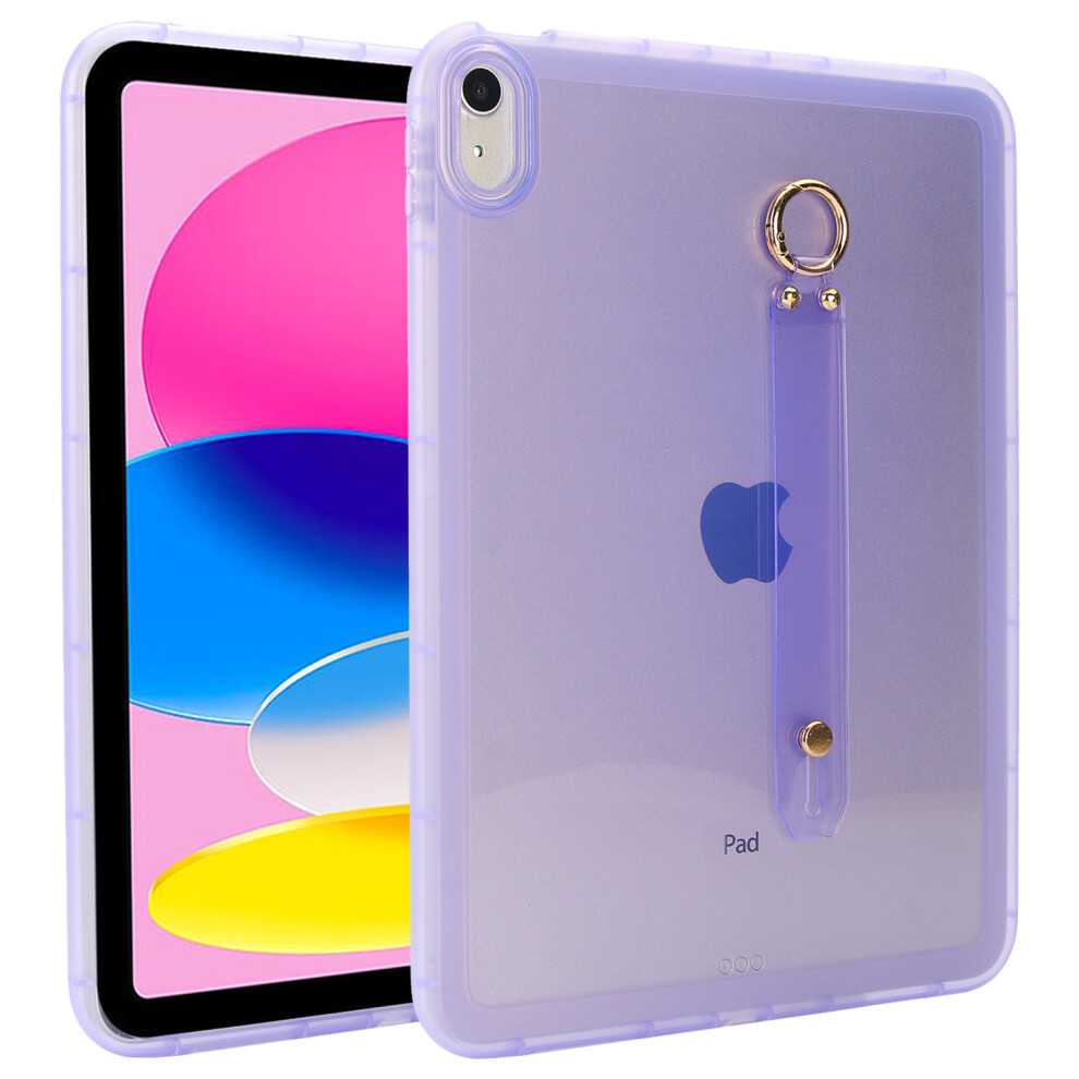 (Purple) For Ipad (2025) / 10.9 (2022) Case Shockproof Tpu Tablet Cover With Wristband Purple 6914288168052