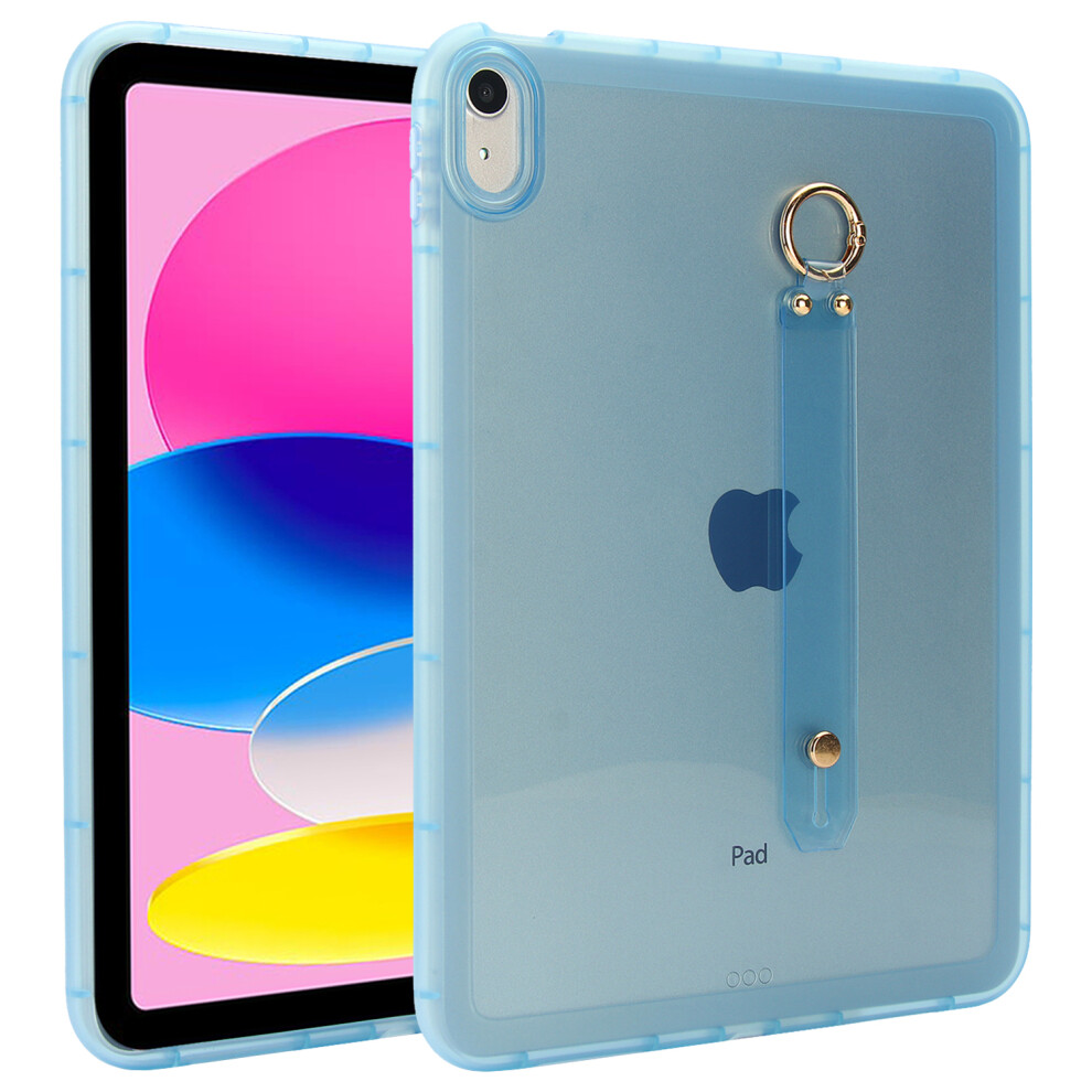 (Blue) For Ipad (2025) / 10.9 (2022) Case Shockproof Tpu Tablet Cover With Wristband Blue 6914284854331