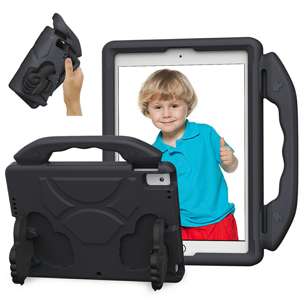 (Black) Ultra-Soft Eva Case For Ipad 10.2 (2021) / (2020) / (2019) / Air 10.5 Inch (2019) Thumb Kickstand Tablet Cover Black 6914286894182