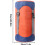 Camping Compression Sack 35L Nylon Waterproof, Sleeping Bag Compatible, Multifunctional, Orange for Backpacking 5
