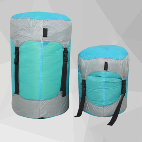 Stuff Sacks Ultralight Waterproof Compression Sack For Backpacking Sleeping Bag Stuff Sack Blue Space Saving Travel Gear 2