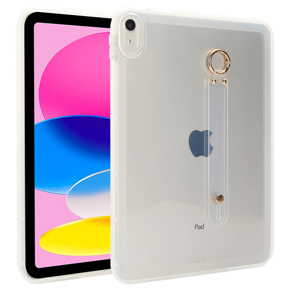 (Transparent) For Ipad (2025) / 10.9 (2022) Case Shockproof Tpu Tablet Cover With Wristband 6914285632549