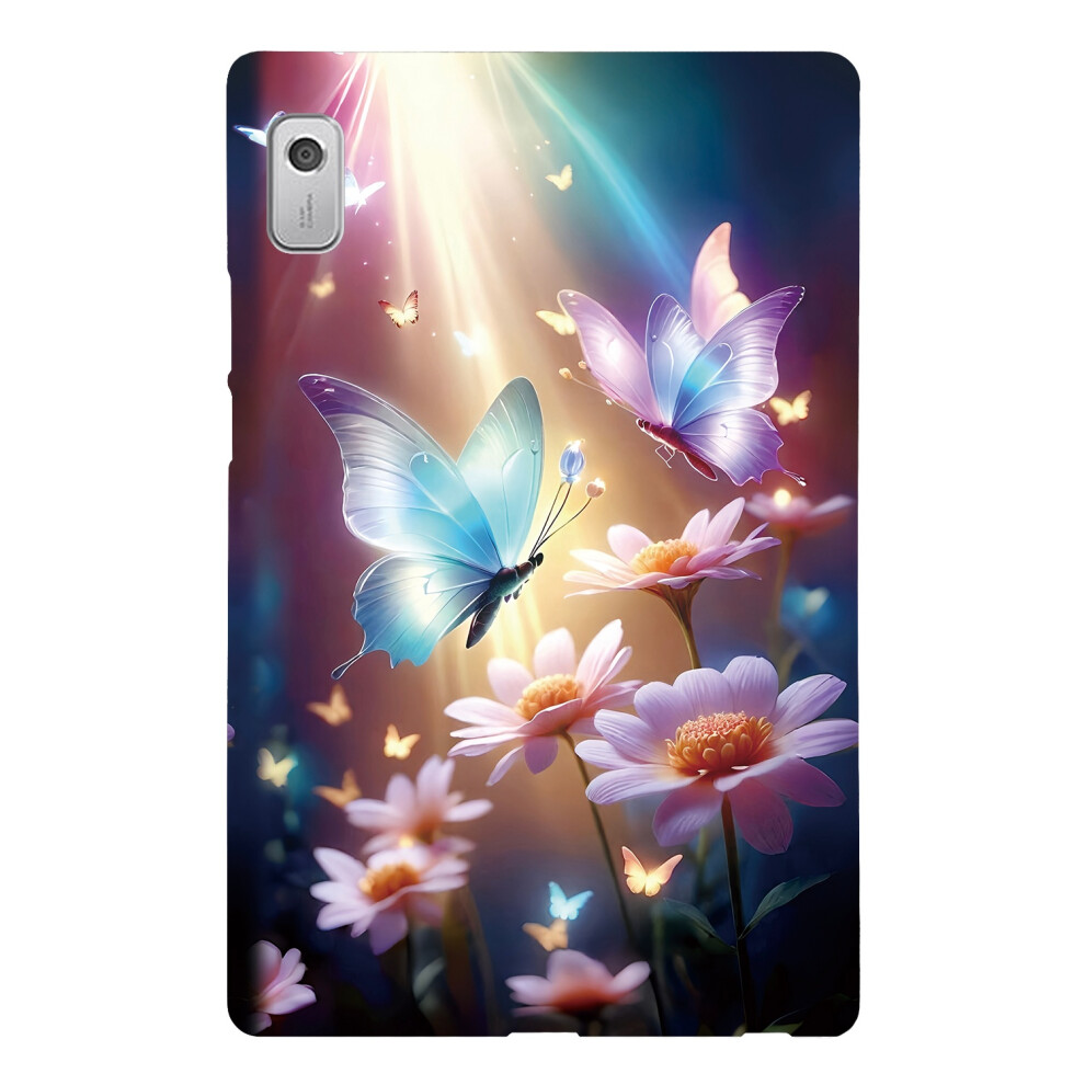 (Butterfly Floral) For Lenovo Tab M9 Case Pattern Printing Slim Soft Tpu Tablet Cover 6914288311519
