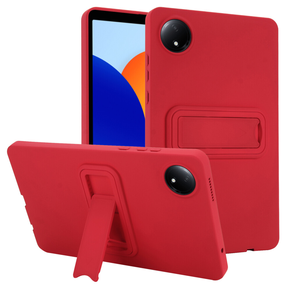 (Red) For Xiaomi Mi Pad Se 4G 8.7 Inch Case Tpu + Pc Skin-Friendly Kickstand Tablet Cover Red 6914284382278