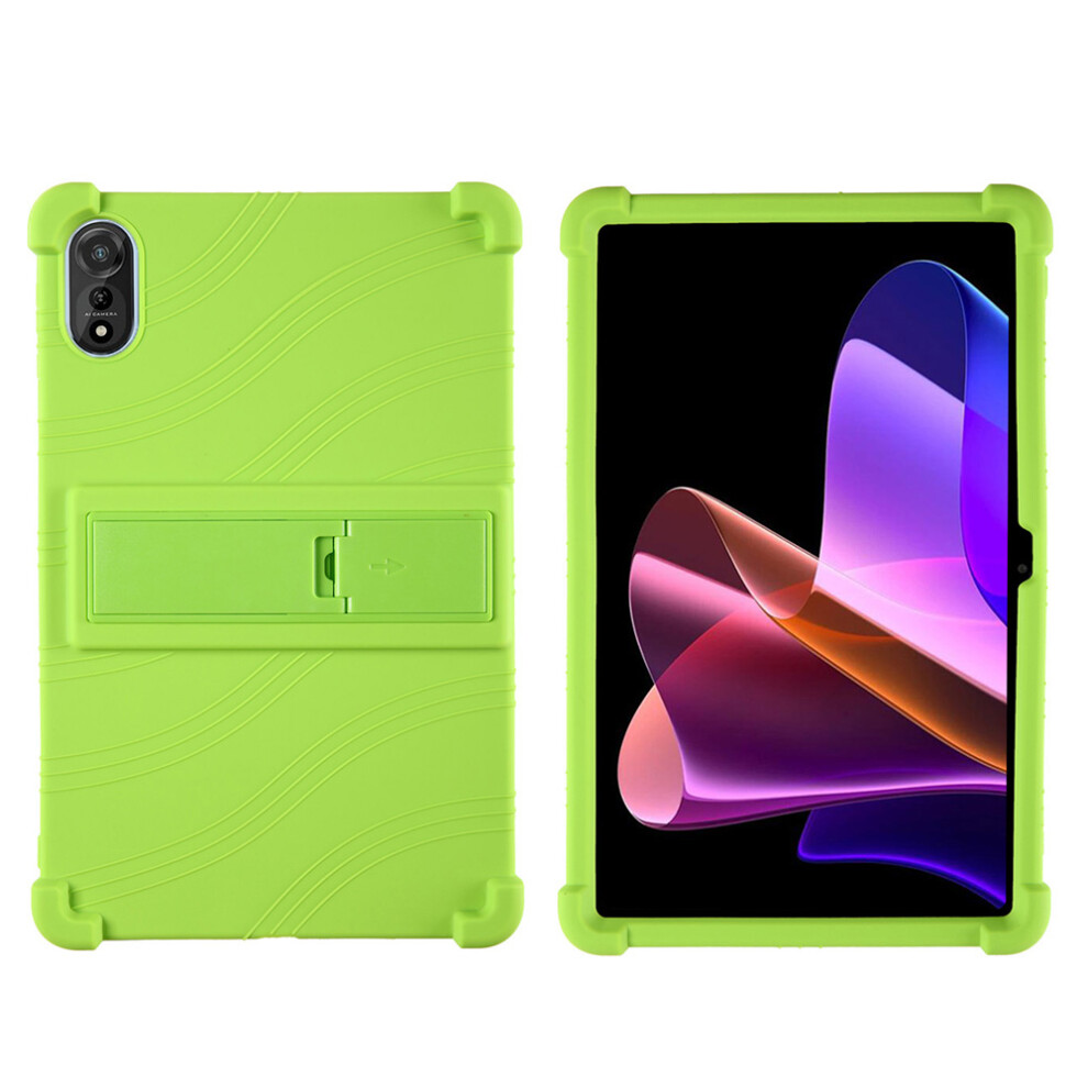 (Green) For Blackview Mega 2 Case Adjustable Kickstand Silicone Tablet Protective Cover Green 6914287713628