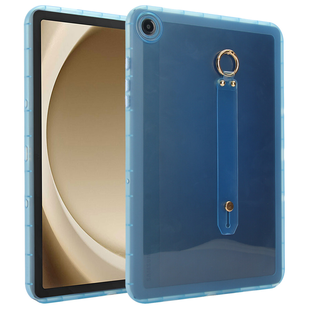 (Blue) For Samsung Galaxy Tab A9+ Case Shockproof Tpu Tablet Cover With Wristband Blue 6914287424876