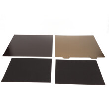 Doppelseitige, flexible PEI-Bauplatte aus Federstahl, 355 x 355 mm, Edelstahl, matte Textur mit Kohlefaserfolie für Voron 2.4R2 3D-Drucker, High-T