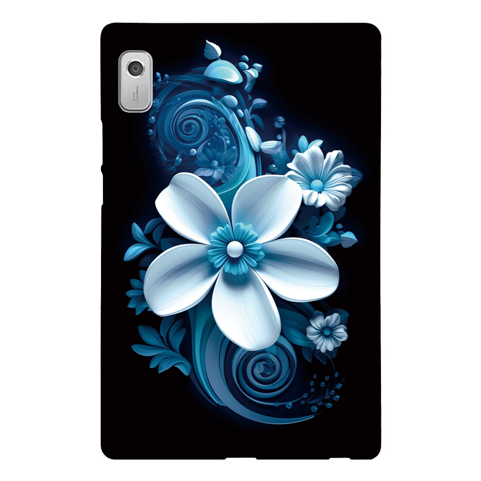 ( Orchid) For Lenovo Tab M9 Case Pattern Printing Slim Soft Tpu Tablet Cover Black 6914285778803