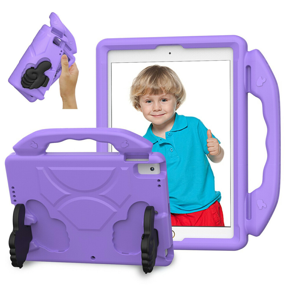 (Purple) Ultra-Soft Eva Case For Ipad 10.2 (2021) / (2020) / (2019) / Air 10.5 Inch (2019) Thumb Kickstand Tablet Cover Purple 6914286218698