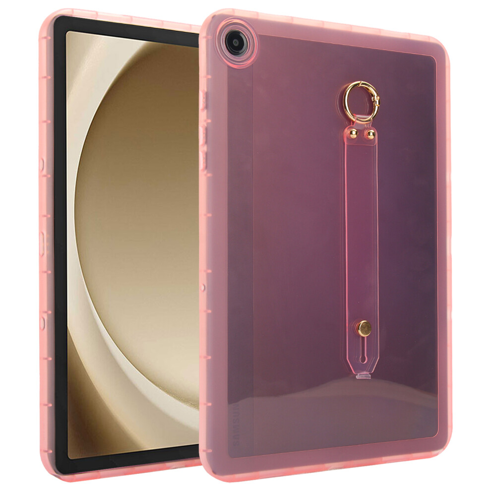 (Pink) For Samsung Galaxy Tab A9+ Case Shockproof Tpu Tablet Cover With Wristband Pink 6914282985198