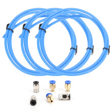 Magas hőmérsékletnek ellenálló PTFE Bowden cső 3D nyomtatókhoz PC4-M6 és PC4-M10 csatlakozókkal, sima izzószál-áramlással, alacsony