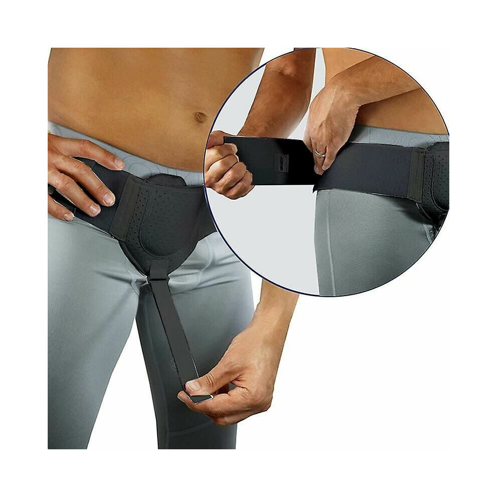 Innovative Groin Brace For Inguinal Hernia Relief, Doctor Recommended Unilateral Hernia Support Adjustable Compression Post Surgical Support For Men A
