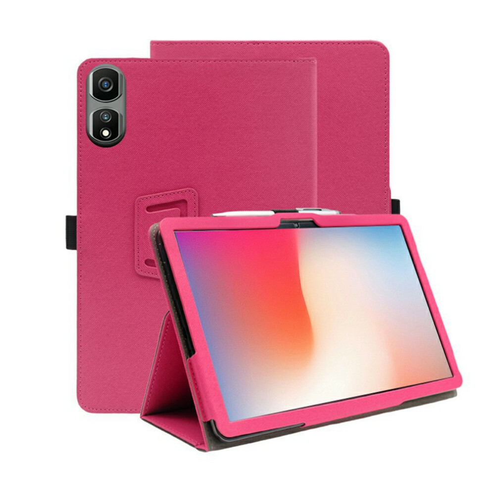 (Rose) For Blackview Tab 60 Pro Case Stand Pu Leather Tablet Cover Built-In Hand Strap 6914283520749