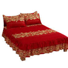 Ensemble de couvre-lit élégant en satin de soie rouge, coupe fine et résistant pour votre lit King Size, comprend des taies d'oreiller