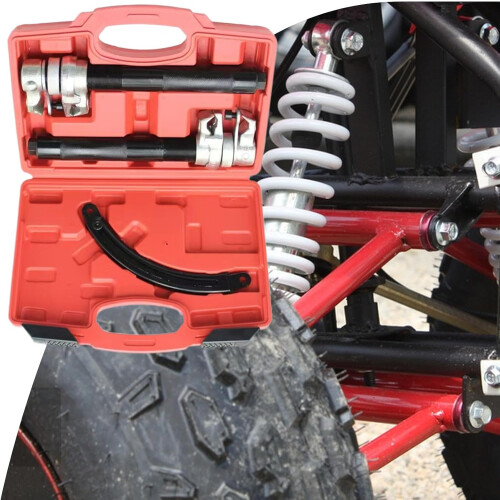 Spring Compressor Tool  Strut Compressor Set, Valve Steering Component, SafetyLocked, HeavyDuty 2