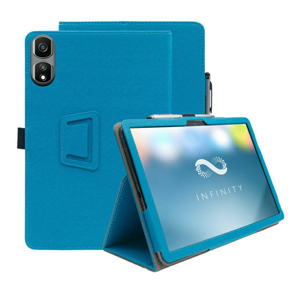(Blue) For Blackview Tab 60 Pro Case Stand Pu Leather Tablet Cover Built-In Hand Strap Blue 6914280488387