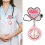 Adjustable Liquid Sand Nurse Watch Badge with-Infusion bag 4
