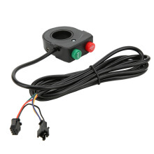 Interruptores de botón de control de puño de manillar impermeables, bocina integrada, interruptor de faro, dos botones, accesorio universal,