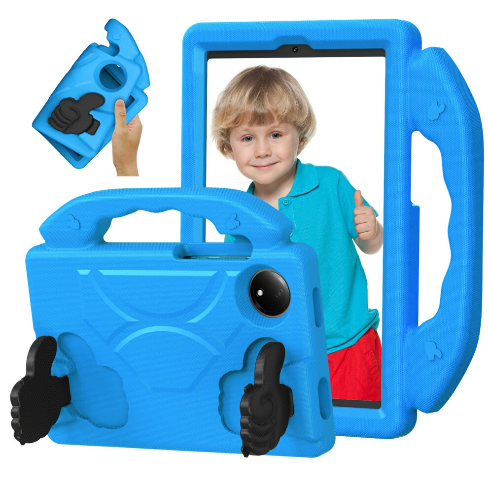 (Blue) For Xiaomi Redmi Pad Se 4G 8.7 Inch Case Ultra-Soft Eva Thumb Kickstand Tablet Cover Blue 6914280343662