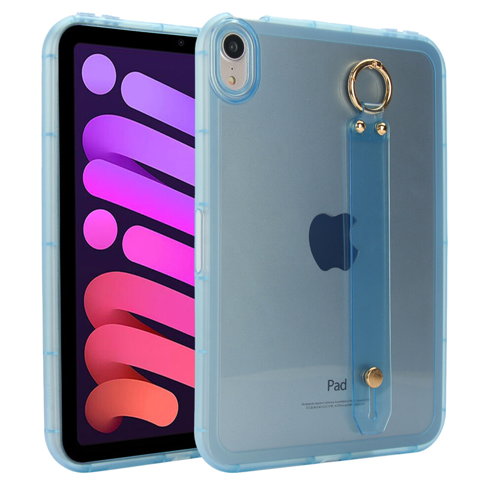 (Blue) For Ipad Mini (2024) / (2021) Case Shockproof Tpu Tablet Cover With Wristband Blue 6914288653220