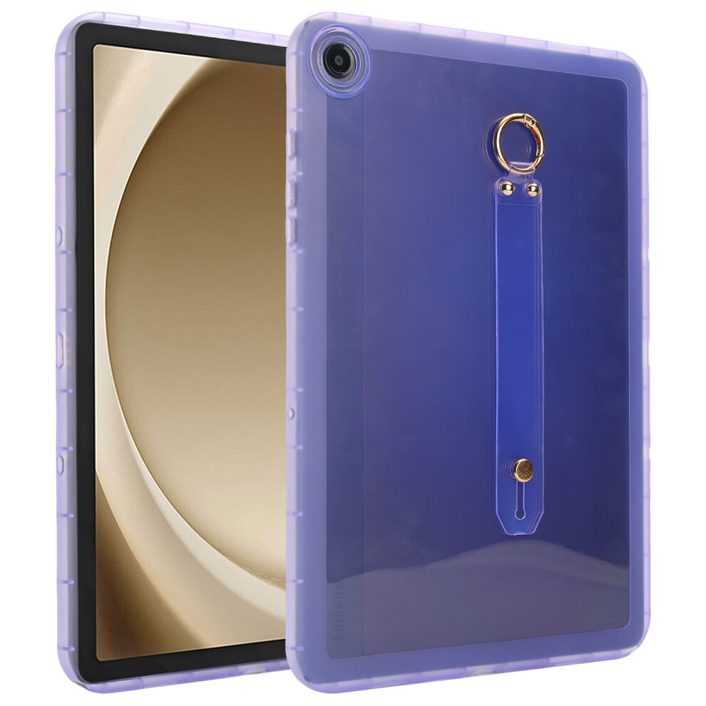 (Purple) For Samsung Galaxy Tab A9+ Case Shockproof Tpu Tablet Cover With Wristband Purple 6914283727704