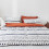 Σετ κλινοσκεπασμάτων πάπλωμα Queen Size White Geometric Prints Soft Microfiber Anti Pilling Resistant 6