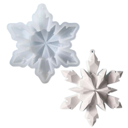 Snowflake Shaped Silicone Baking Molds For-Snowflake pendant