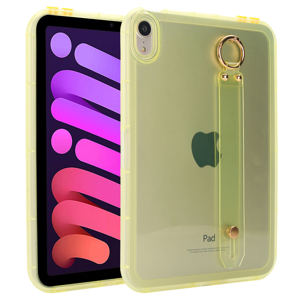 (Yellow) For Ipad Mini (2024) / (2021) Case Shockproof Tpu Tablet Cover With Wristband Yellow 6914285603105