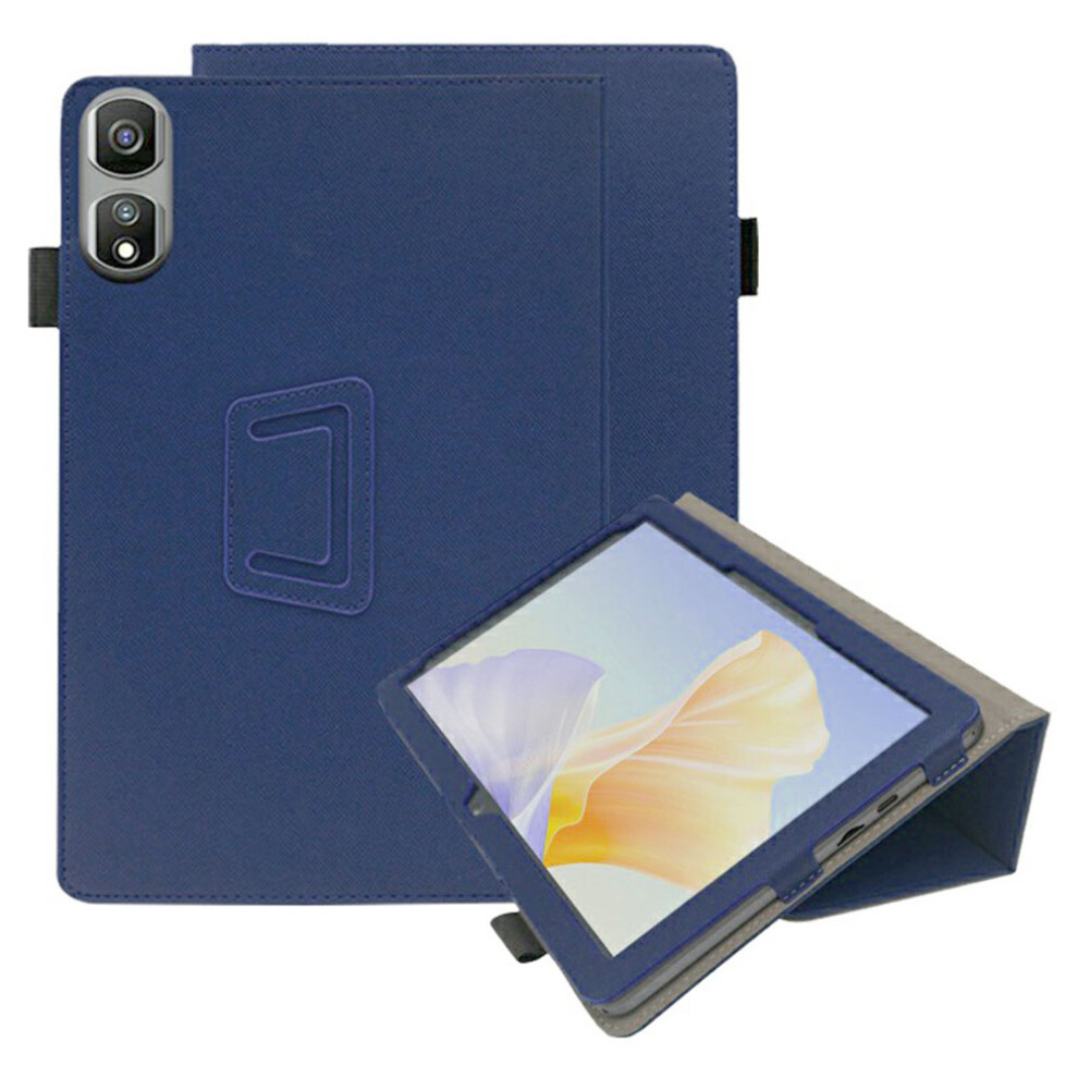 (Dark ) For Blackview Tab 60 Pro Case Stand Pu Leather Tablet Cover Built-In Hand Strap Blue 6914287108790