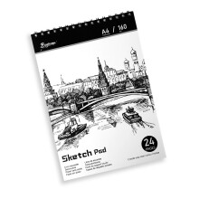 Thickened Sketchbook 24 Pages Twin Wire Binding-A4 sketch book
