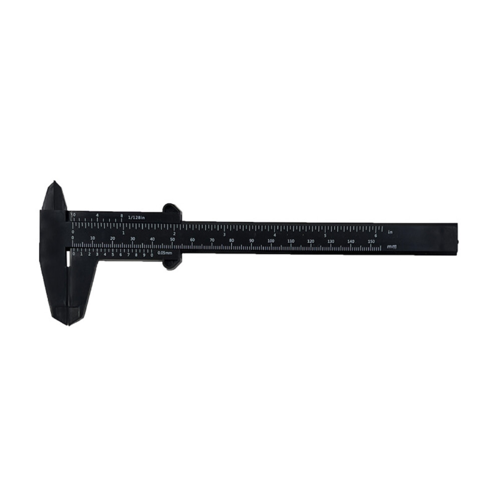 Plastic Vernier Caliper 150Mm Measuring Tool With Double-Black 7696001193631