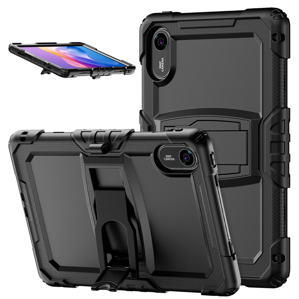 (Black) For Xiaomi Redmi Pad 2 Kickstand Case With Stylus Holder Pc Silicone Shockproof Tablet Cover Black 6914281628478