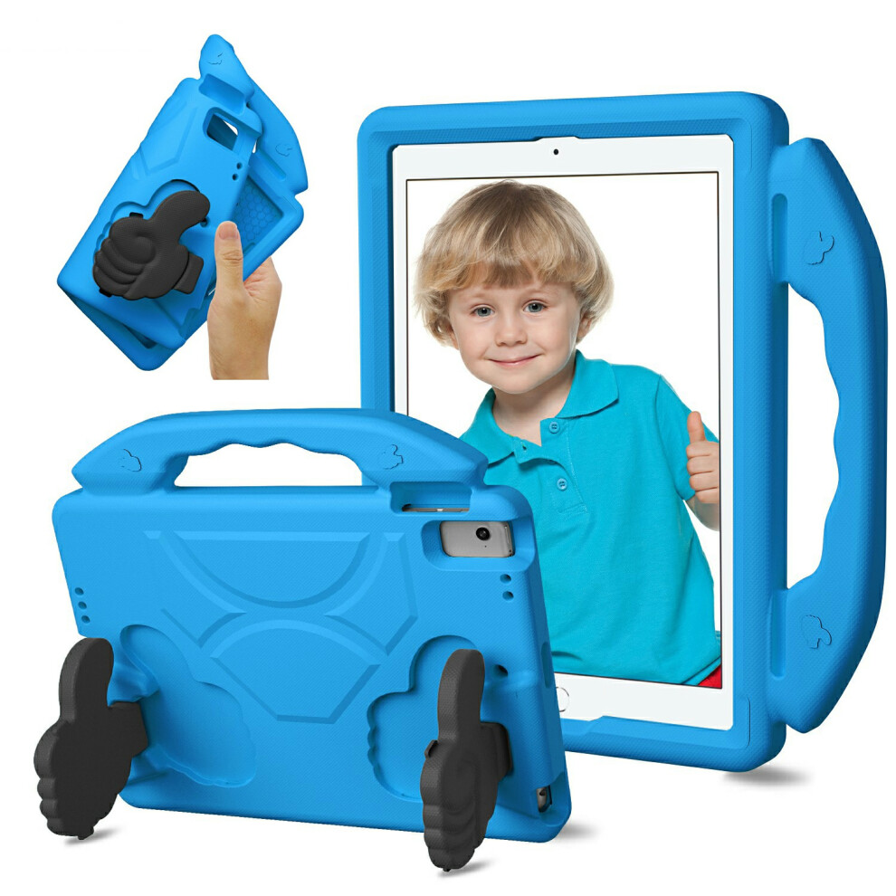 (Blue) Ultra-Soft Eva Case For Ipad 9.7-Inch (2018) / (2017) / Air 2 / Air (2013) Thumb Kickstand Tablet Cover Blue 6914283221820